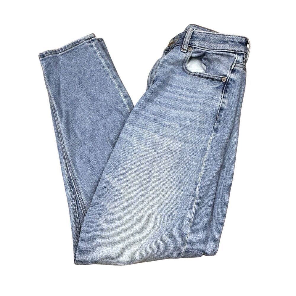 American Eagle Outfitters Light Blue Straight Leg Jeans - Size 4 Long